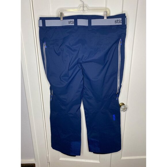 Mens Stio Environ Ski/Snowboard Pant XXL short Mountain Shadow Navy Waterproof - Picture 6 of 6
